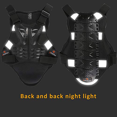 image for Ridbiker Motorcycle Armor Vest Chest Back Spine Protector Touring Moto