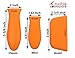Crucible Cookware Silicone Hot Handle Holders 3-Pack Mixed (Orange)