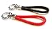 Mehr® Red and Black Woven Key Chains - Strap Keychains - Simple Keychain - Useful Key Chain