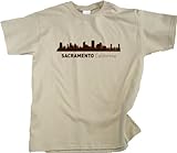 Sacramento, CA City Skyline Youth T-shirt - California Hometown Pride Tee X-Large