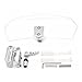 Lisyline Adjustable Clip On Windshield Extension Spoiler Wind Deflector WindScreen Protector For Universal Motorcycle