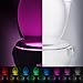 ZSTBT Toilet Nightlight Colorful Human Body Auto Motion Sensor Activated toilet night light lamp 8-Color Changes for Home Toilet Bathroom Use
