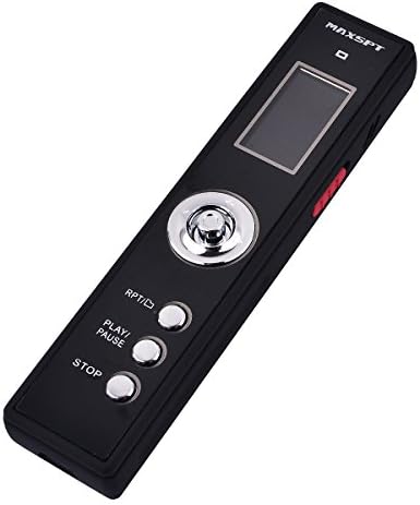MAXSPT 8GB/296Hrs Digital Voice Recorder with Mini USB Port, Voice Activated Recorder ( VOR ) Auto Record with Built-In Speaker, Portable and Multifunctional MP3 Music Player &amp; Dictaphone