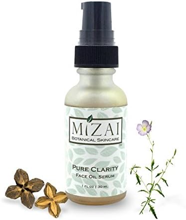 Organic Raw Vegan Face Oil Enriched with Superfoods, 100% Natural PURE CLARITY with Evening Primrose, Guava, Sacha Inchi, Green Tea and Chia