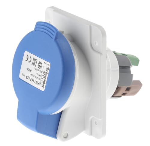 Schneider Electric Mureva Steckdose Stecker, Buchse Grau 2P + E, 200 → 250 V / 16A, Tafelmontage IP44
