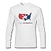 VEBLEN Men's USA Wrestling Long Sleeve Cotton T Shirt
