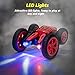Funkprofi Remote Control Cars RC Stunt Cars for Kids, 1:24 4WD Double Sided Rotating, 360° Flips Spin to Bloom, 2.4Ghz Rechargeable RC Cars with LED Headlights, Toy Cars for Boys & Girls Gifts