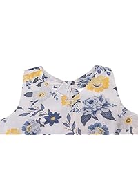 Vestido de algodón de verano para niña de Emma Riley Vestido informal floral Vestido halter cruzado de Criss