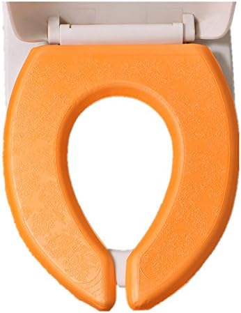 NPYPQ Toilet Seat Cushion Cover Pad Sponge Gel Memory Foam Waterproof Washable Extra Large 3.94 Width Individual Package Orange