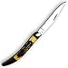 Fury Mustang Clip Point Folding Pocket Knife with Delrin Stag Handle Nickel Bolsters, 4-Inch