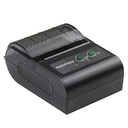 WeeiUs 58mm 2 Inches Bluetooth Thermal Receipt Printer Wireless Portable Mini Mobile Receipt Printer Compatible with Android iOS Windows ESC POS