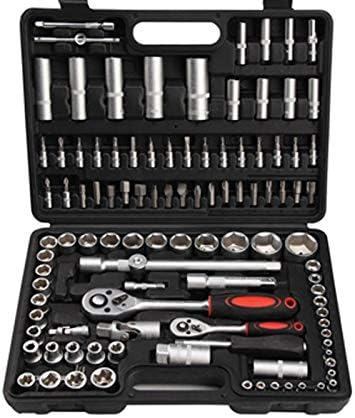 Schwartzmann Sch 108pcs Socket Spanner Set 108 Pieces 100 Professional Quality With Over 100 Parts Made From Chrome Vanadium Steel Amazon De Diy Tools