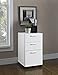 Ameriwood Home 9531196 Princeton Mobile File Cabinet, White