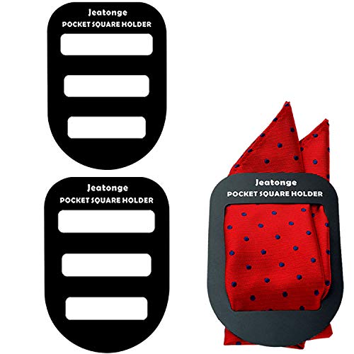 Jeatonge Pocket Square Holder Keeper Organizer Pocket Squares For Men Prefolded