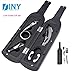Wine Tool Set - Novelty Bottle-Shaped Holder Perfect Hostess Gift (1)