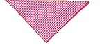 Aria 22-Inch Cotton Gingham Dog Bandanas, Magenta