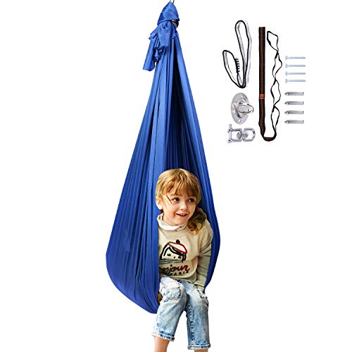 RedSwing Sensory Swing Indoor, Therapy Swing for Kids with Special Needs with All Hardware Included, Great for Children with Autism, ADHD, Sensory Integration, Blue