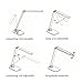 Putwo F118 Dimmable Energy Efficient Aluminum Alloy LED Desk Lamp Arm with Touch-sensitive Control Panel, Matte Black