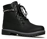 DALLAS-10 Lace Up Zipper Hiking Inspired Ankle Boot Booty
