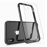 iPhone X Case, iPhone 10 Case,HUMIXX [Extre Series] Aluminum TPU Hybrid Shockproof Bumper Case for iPhone X (Include Clear Back Screen Protector)-Jet Black