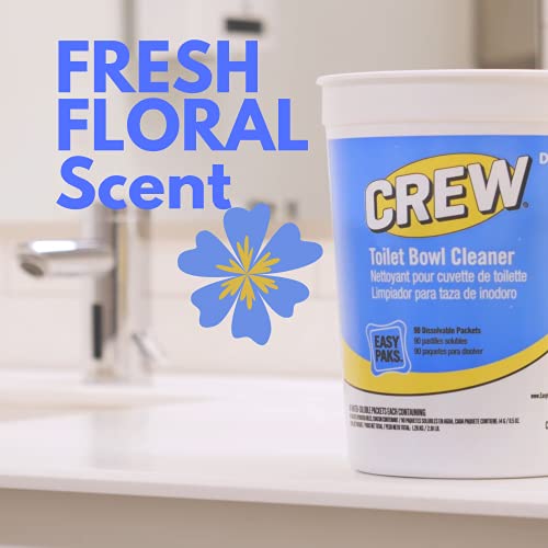 CREW Diversey Easy Paks Toilet Bowl Cleaner, Fresh Floral Scent, 0.5 Oz