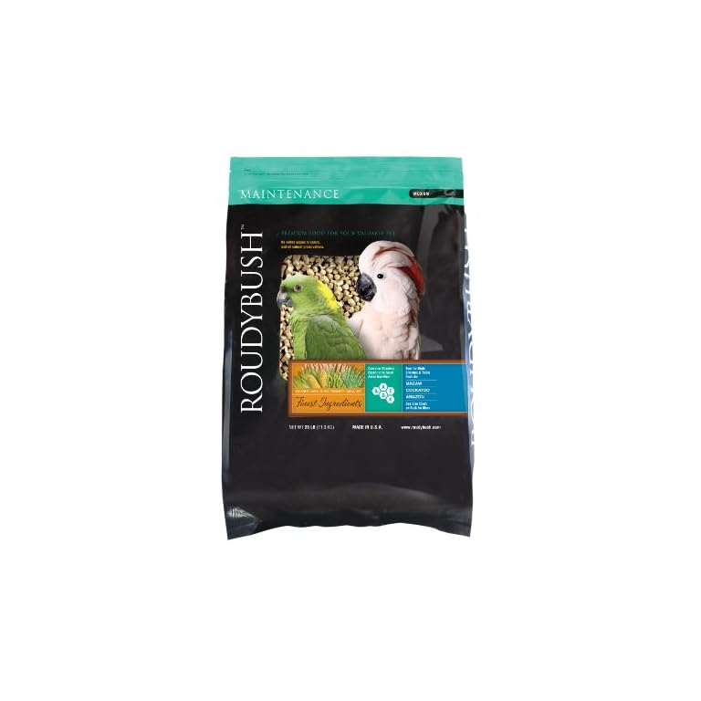 RoudyBush Daily Maintenance Bird Food, Medium, 25Pound Insights