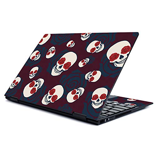 MightySkins Skin for HP Envy X360 13" (2019) - Skulls N Roses | Protective, Dur…