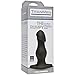 Doc Johnson Titanmen - The Rumpy - 6.5 Inch Durable Anal Plug with 6.9 Inch Girth and Phallic Tip - Flared Safety Base - Matte Finish - Butt Plug - Black