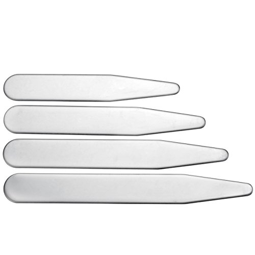 Zysta 40 Top Quality Stainless Steel Collar Stays Bones Stiffeners For Dress Shirts, 4 Size-2.25" 2.5" 2.75" 3" - Thumbnail 6