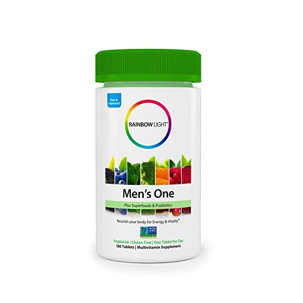 Rainbow Light Men's One Multivitamin Supplement Netcount (180 Tablets),, 180Count