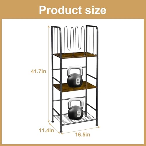 Towel Rack Free Standing, 3-Tier, M-Shaped Detachable Dividers, Durable Metal Towel Holder for Bathroom, Pool Towel Rack, Space-Saving Towel Storage Organizer