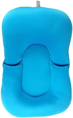 Baby Bath Support Cushion Pad, Newborn Infant Toddler Bath Float Anti-Slip Bath Pad Sponge Mat Floating Soft Baby Bather Lounger Bathtub Shower Mesh Comfy Safe Summer Sink Pad for 0-6 Month by(Blue)