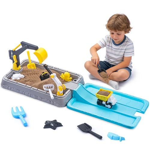 Excavator Sandbox With Umbrella