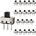 DIYhz 20Pcs Vertical Slide Switches Micro High Knob 3 Pin 2 Position 1P2T SPDT Panel Mount AC 125V 2A