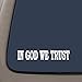 CMI NI173 in God We Trust | Tea Party Second Amendment | 8.5x1.5 Inch | Premium Quality Decal Sticker Christian