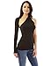 PattyBoutik Women One Shoulder Long Sleeve Top (Black Medium)