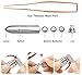 iDECO Ear Pick Set of Ear Pick Spoon and Ear Tweezers, Ear Wax Removal Tools with LED Light, Ear Cleaning Kit with Storage Box, Visible Ear Care Tool Accessories, Safe for Kids/Seniors (Rose Gold)