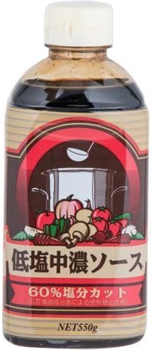 低塩中濃ソース 倉庫 550g 12本