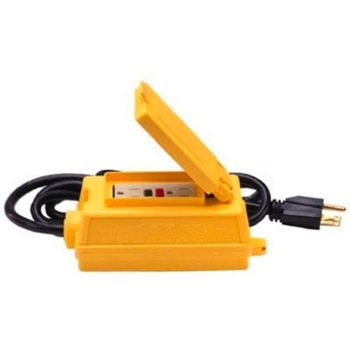 ALERT STAMPING & MFG 4115-6-GFCI Portable GFCI Duplex Receptacle with 6-Feet 12/3 SJT Cord by ALERT STAMPING & MFG