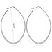 Areke Stainless Steel Oval Teardrop Hoop Earrings for Women, Huggie 4 Pairs Sets