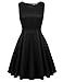 ACEVOG Women's Vintage 1950s Classic Embellished Glitter Sleeveless Party Cocktail Swing Dress