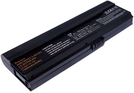 11.10V,7200mAh,Li-ion,Hi-quality Replacement Laptop Battery for ACER TravelMate 4310, ACER Asprie 3050, 3680, 5050, 5570, 5580, TravelMate 2480, 3260, 3270 Series, Compatible Part Numbers: 3UR18650Y-2-QC261, 3UR18650Y-3-QC262, CGR-B/6H5, LC.BTP00.001, LC.BTP00.002, LIP6220QUPC SY6