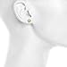Lux Accessories Marijuana Leaf Pave Crystal 420 Weed Pot Stud Earrings