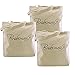 ElegantPark Bridesmaid Gifts Set of 3 Bridesmaid Bags Wedding Party Bachelorette Gifts Bridesmaid Tote Bag 100% Cotton