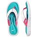 Nike Womens Comfort Thong Sandal (6, Black/Vivid Pink/White)