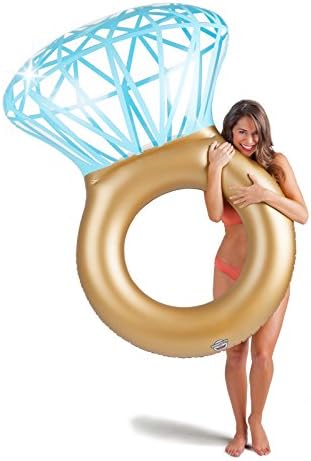 Inflatable Swimming Ring Diamond Ring Swimming Float Pool Float Tube Raft Kid Swimming Ring Summer Water Beach Sea Toy