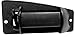 DEFLECTAIR APA Replacement Textured Black Outer Rear Door Handle for 1999-2007 Silverado Sierra Driver Left LH Side