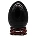 eGlomart Yoni Egg of Obsodian,Large, Drilled Genuine Jade Egg for Kegel Exercise,Strengthen Pelvic Floor Muscles and Counter Stress Adult Urinary Incontinence