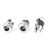 uxcell 3pcs 5.5 mm x 2.1mm DC Power Jack Socket Female Adapter Connector