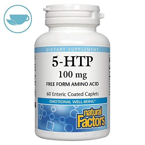 Natural Factors, 5-HTP 100 mg, Support for Emotional Health without Gastric Discomfort, 60 caplets (60 servings)